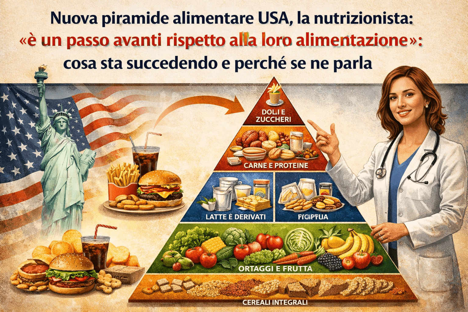 piramide alimentare USA