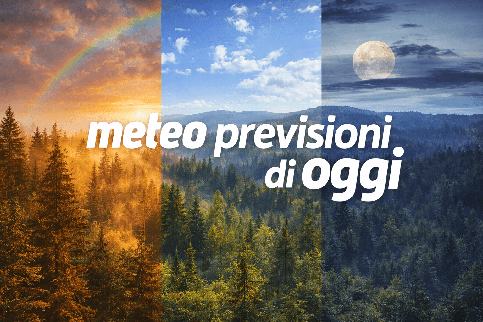 previsioni meteo di oggi