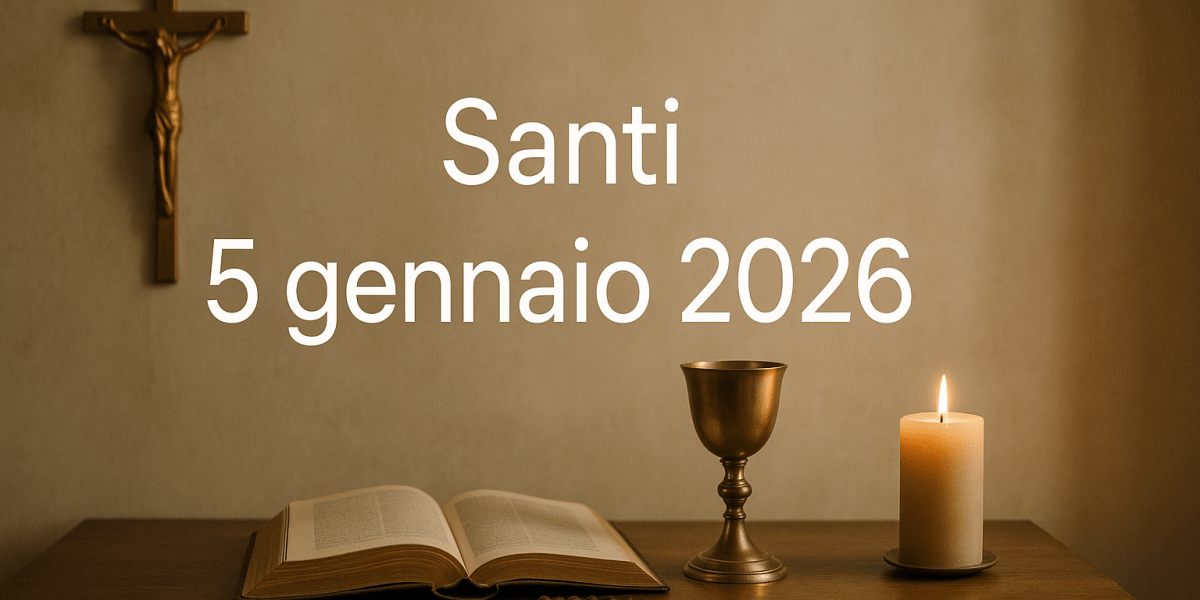 santi 5 gennaio 2026