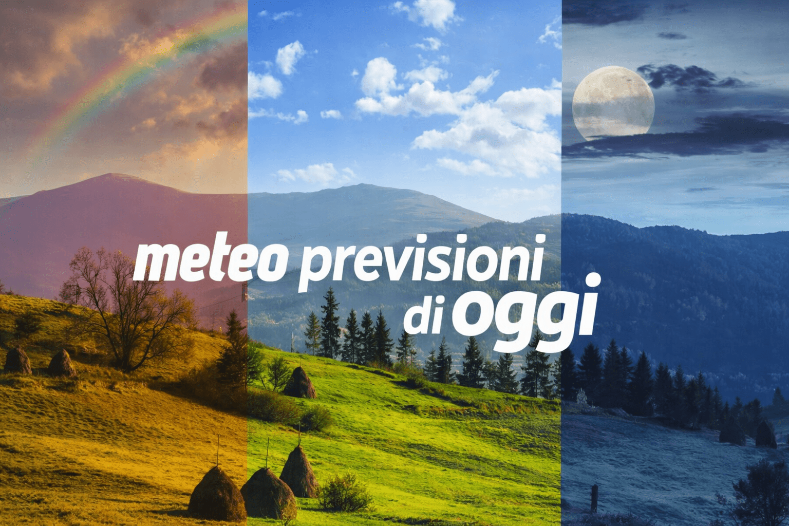 previsioni meteo di oggi
