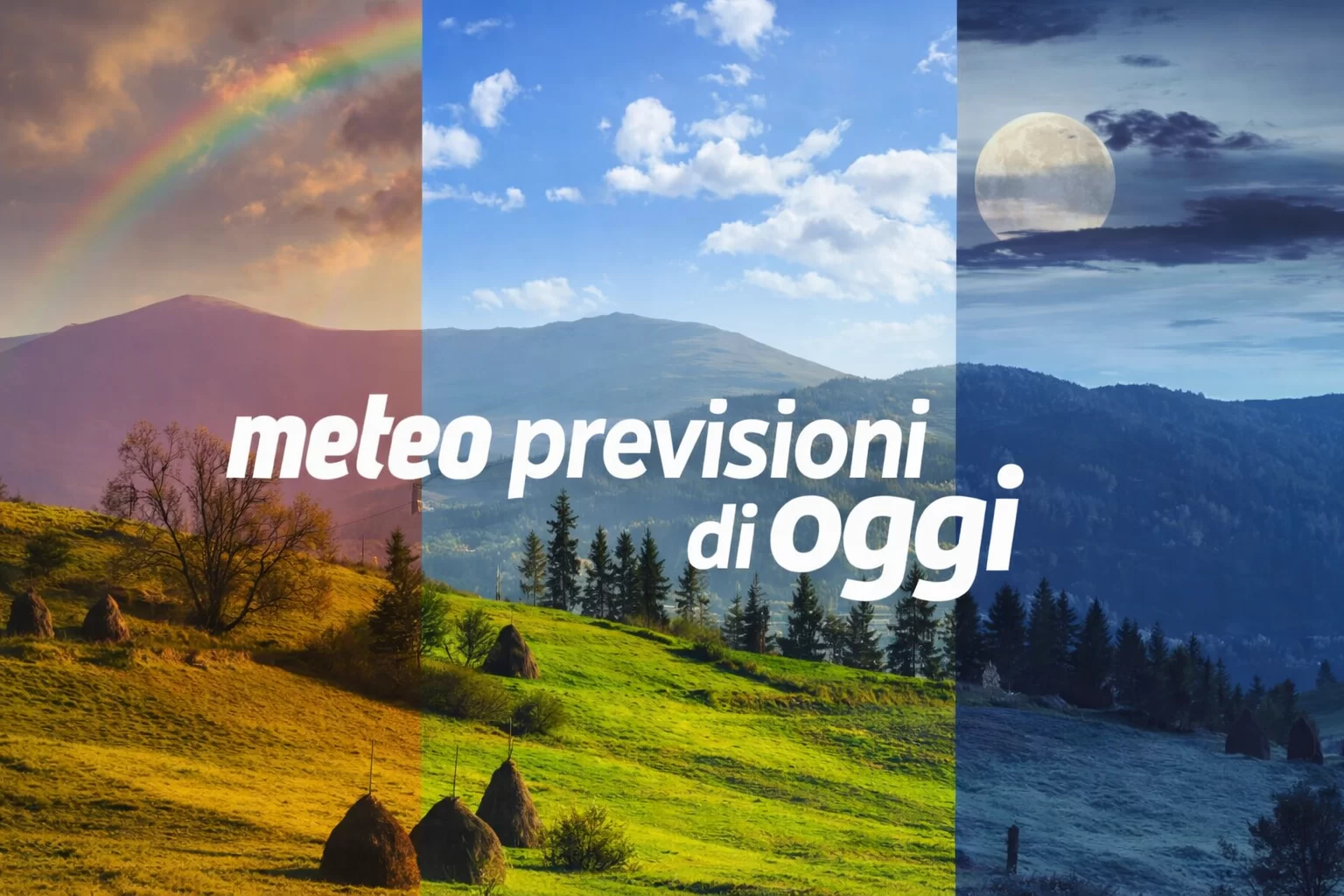 previsioni meteo di oggi