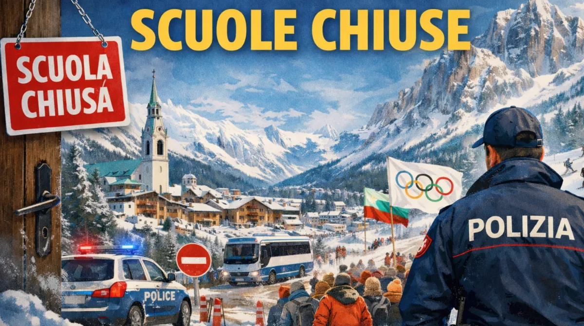 scuole chiuse olimpiadi cortina